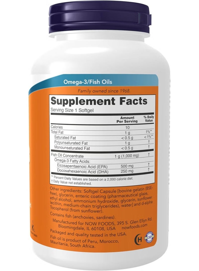 ناو كبسولات زيت السمك ألترا أوميغا 3 - 500 EPA / 250 DHA - 180 كبسولة - Image 3